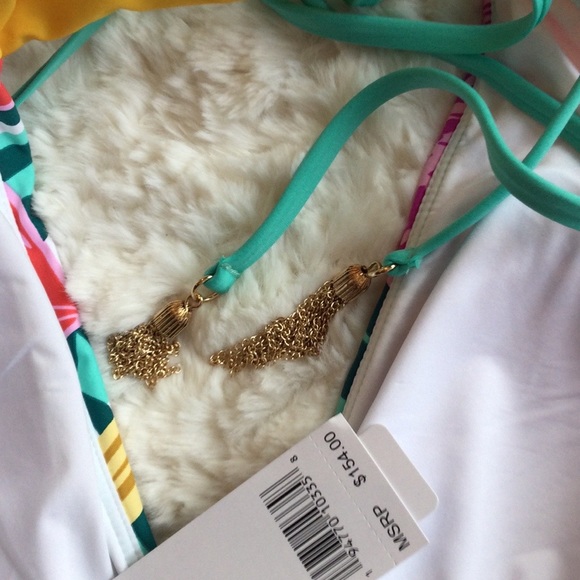 🆕Trina Turk Terra Nostra Plunging Neckline Swimsuit - Picture 7 of 8